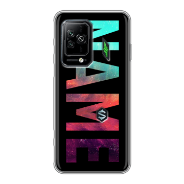 Силиконовый чехол на Xiaomi Black Shark 5 Pro с принтом NAME