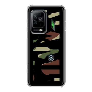 Силиконовый чехол на Xiaomi Black Shark 5 Pro с принтом NAME