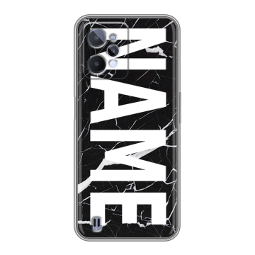 Силиконовый чехол на Realme C31 с принтом NAME