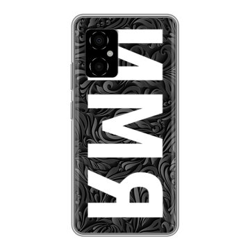 Силиконовый чехол на Xiaomi Poco M4 5G с принтом ИМЯ