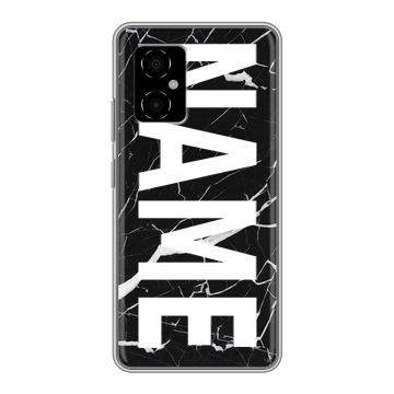 Силиконовый чехол на Xiaomi Poco M4 5G с принтом NAME