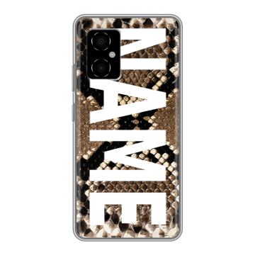 Силиконовый чехол на Xiaomi Poco M4 5G с принтом NAME
