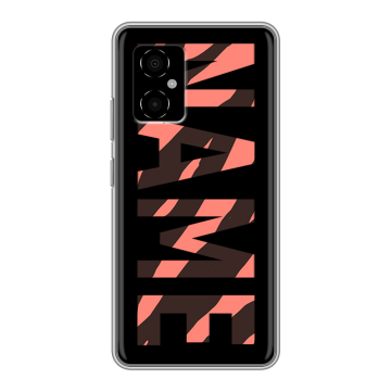 Силиконовый чехол на Xiaomi Poco M4 5G с принтом NAME