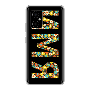 Силиконовый чехол на Xiaomi Poco M4 5G с принтом ИМЯ