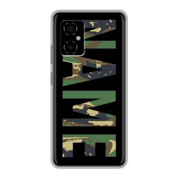 Силиконовый чехол на Xiaomi Poco M4 5G с принтом NAME