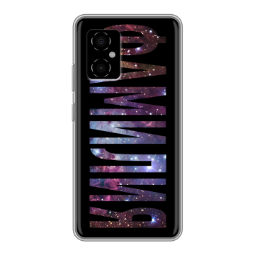 Силиконовый чехол на Xiaomi Poco M4 5G с принтом ФАМИЛИЯ
