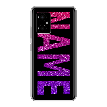 Силиконовый чехол на Xiaomi Poco M4 5G с принтом NAME