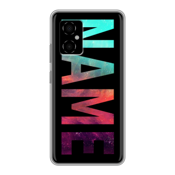 Силиконовый чехол на Xiaomi Poco M4 5G с принтом NAME
