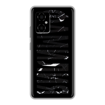 Силиконовый чехол на Xiaomi Poco M4 5G с принтом ФАМИЛИЯ