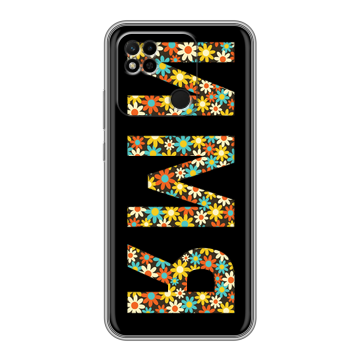 Силиконовый чехол на Xiaomi Redmi 10A с принтом ИМЯ