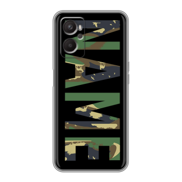 Силиконовый чехол на OPPO A96 с принтом NAME