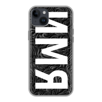 Силиконовый чехол на Iphone 14 Plus с принтом ИМЯ