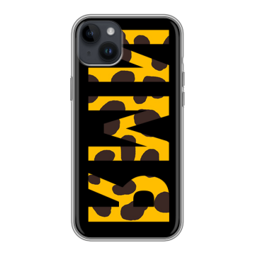 Силиконовый чехол на Iphone 14 Plus с принтом ИМЯ