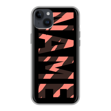 Силиконовый чехол на Iphone 14 Plus с принтом NAME