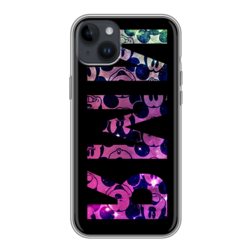 Силиконовый чехол на Iphone 14 Plus с принтом ИМЯ