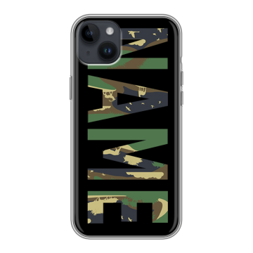 Силиконовый чехол на Iphone 14 Plus с принтом NAME