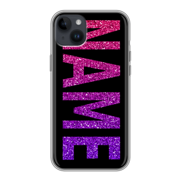 Силиконовый чехол на Iphone 14 Plus с принтом NAME