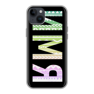 Силиконовый чехол на Iphone 14 Plus с принтом ИМЯ