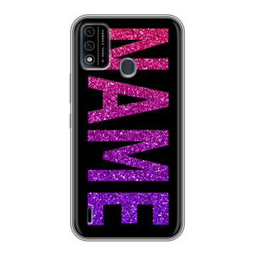 Силиконовый чехол на Itel A48 с принтом NAME