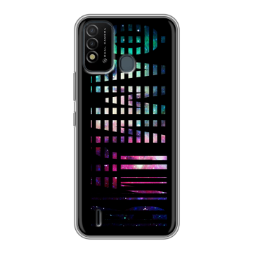Силиконовый противоударный чехол на Itel Vision 2s с принтом ФАМИЛИЯ