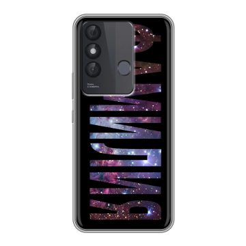 Силиконовый чехол на Itel Vision 3 Plus с принтом ФАМИЛИЯ