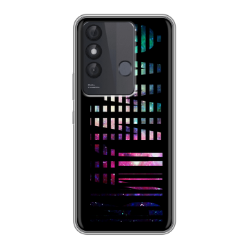 Силиконовый чехол на Itel Vision 3 Plus с принтом ФАМИЛИЯ