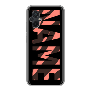 Силиконовый чехол на Xiaomi Poco M5 с принтом NAME