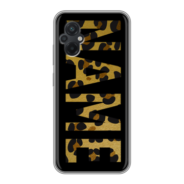 Силиконовый чехол на Xiaomi Poco M5 с принтом NAME