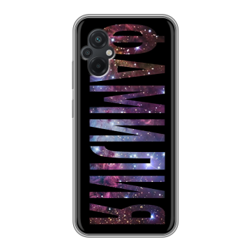 Силиконовый чехол на Xiaomi Poco M5 с принтом ФАМИЛИЯ