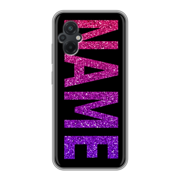 Силиконовый чехол на Xiaomi Poco M5 с принтом NAME