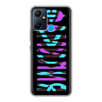 Силиконовый чехол на Infinix Smart 6 Plus с принтом ФАМИЛИЯ