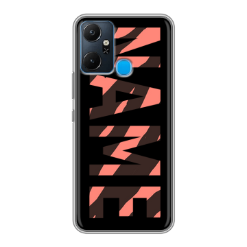 Силиконовый чехол на Infinix Smart 6 Plus с принтом NAME