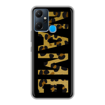 Силиконовый чехол на Infinix Smart 6 Plus с принтом NAME