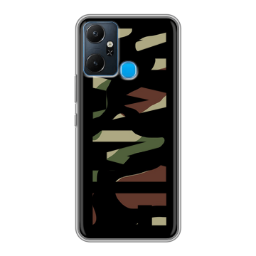 Силиконовый чехол на Infinix Smart 6 Plus с принтом NAME