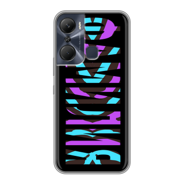 Силиконовый чехол на Infinix Hot 12 Pro с принтом ФАМИЛИЯ