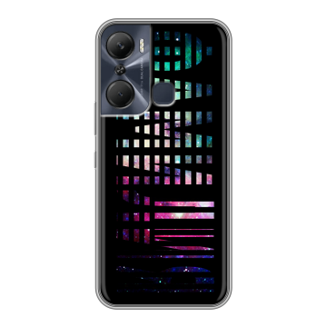 Силиконовый чехол на Infinix Hot 12 Pro с принтом ФАМИЛИЯ