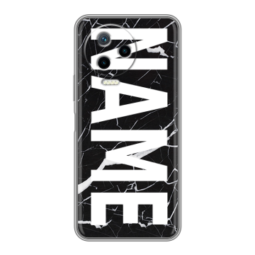 Силиконовый чехол на Infinix Note 12 Pro с принтом NAME