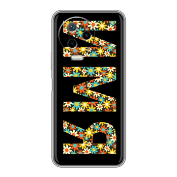 Силиконовый чехол на Infinix Note 12 Pro с принтом ИМЯ