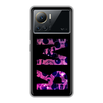 Силиконовый чехол на Infinix Note 12 VIP с принтом ИМЯ