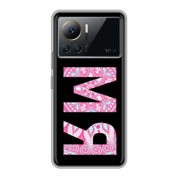 Силиконовый чехол на Infinix Note 12 VIP с принтом ИМЯ