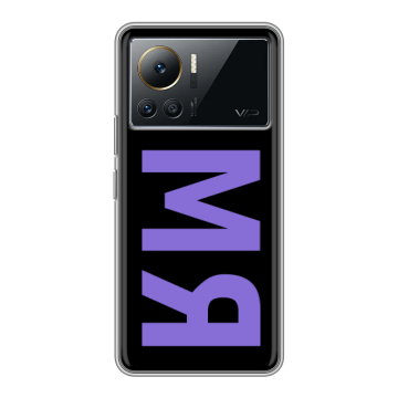 Силиконовый чехол на Infinix Note 12 VIP с принтом ИМЯ