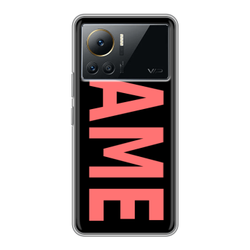 Силиконовый чехол на Infinix Note 12 VIP с принтом NAME