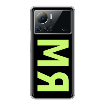 Силиконовый чехол на Infinix Note 12 VIP с принтом ИМЯ