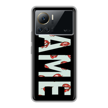 Силиконовый чехол на Infinix Note 12 VIP с принтом NAME