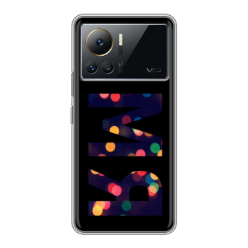 Силиконовый чехол на Infinix Note 12 VIP с принтом ИМЯ