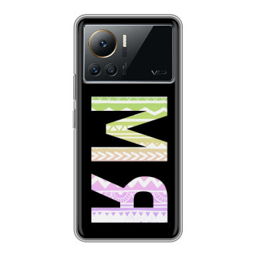 Силиконовый чехол на Infinix Note 12 VIP с принтом ИМЯ