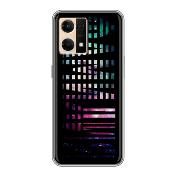 Силиконовый чехол на OPPO Reno7 с принтом ФАМИЛИЯ