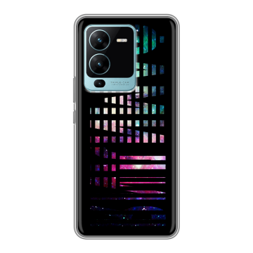 Силиконовый чехол на Vivo V25 Pro с принтом ФАМИЛИЯ