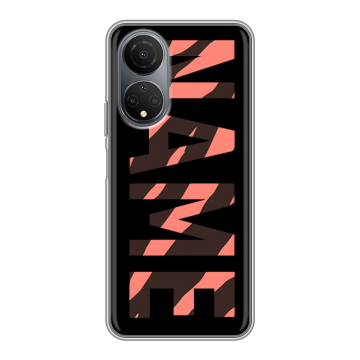 Силиконовый чехол на Huawei Honor X7 с принтом NAME