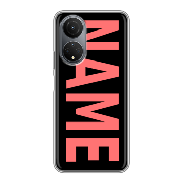 Силиконовый чехол на Huawei Honor X7 с принтом NAME